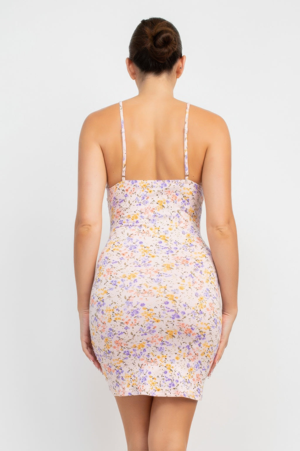 Ruched Floral Cami Dress-Product Type | Naughty Smile Fashion