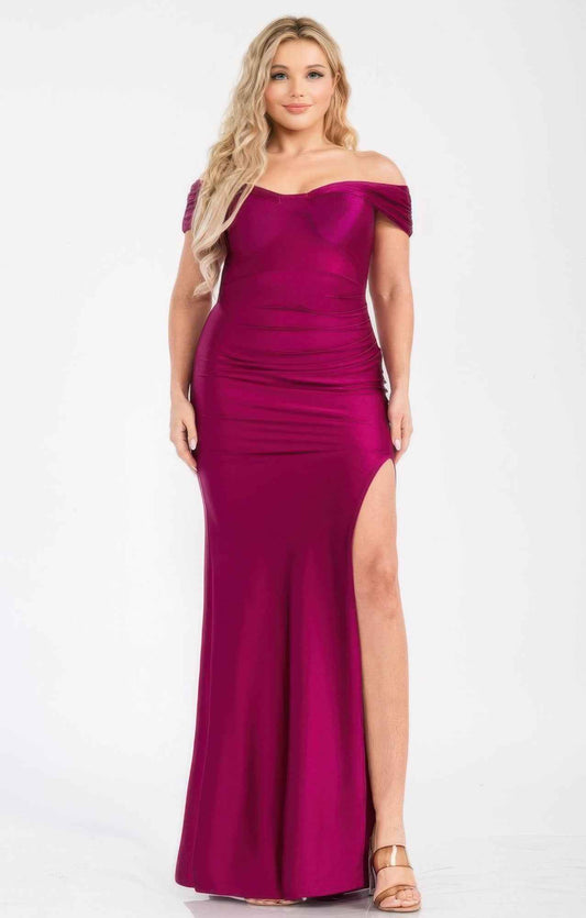 New Arrival – Plus Off Shoulder Draped Cross Wrap Maxidress – New Arrival Now Live