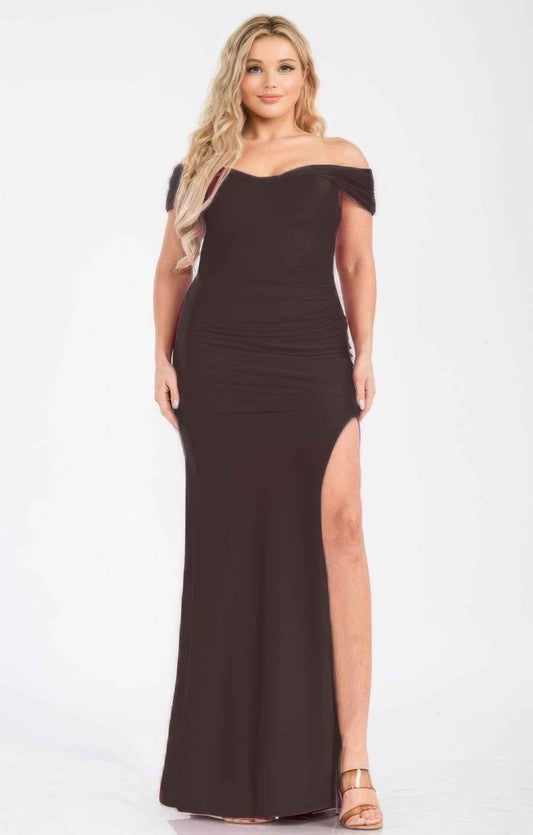 New Arrival – Plus Off Shoulder Draped Cross Wrap Maxidress – New Arrival Now Live