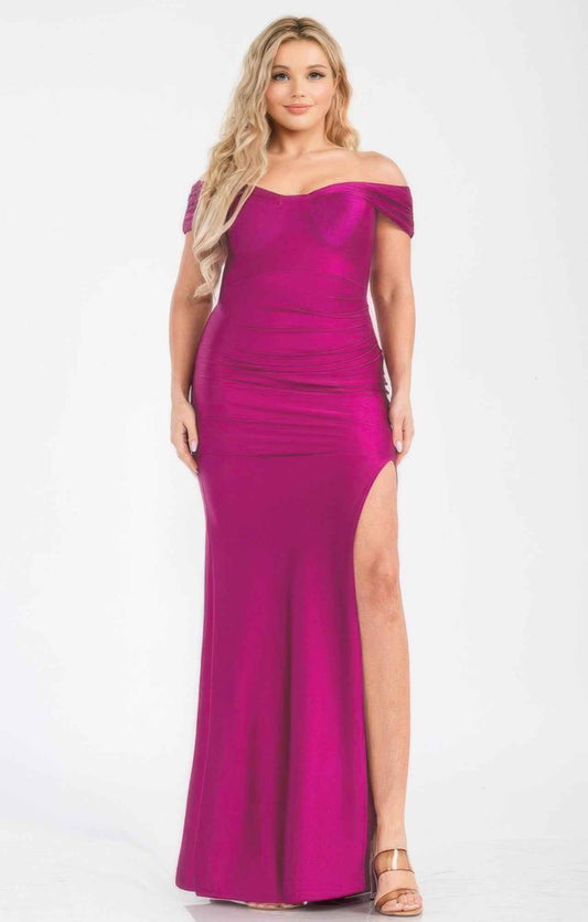 New Arrival – Plus Off Shoulder Draped Cross Wrap Maxidress – New Arrival Now Live