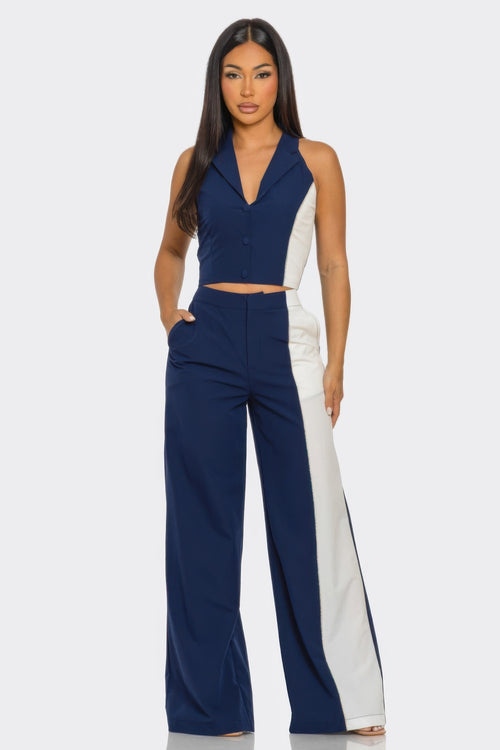 2 Pcs Color Block Set-Product Type | Naughty Smile Fashion
