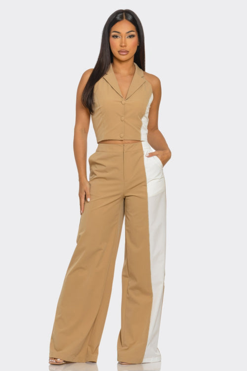 2 Pcs Color Block Set-Product Type | Naughty Smile Fashion