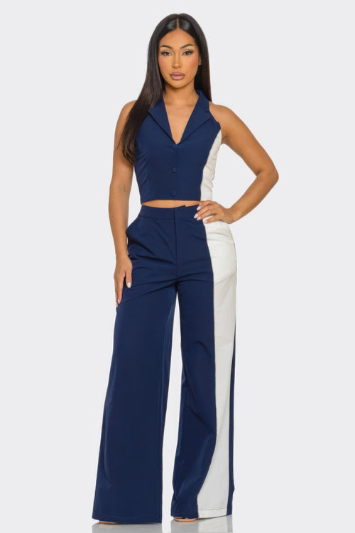 2 Pcs Color Block Set-Product Type | Naughty Smile Fashion