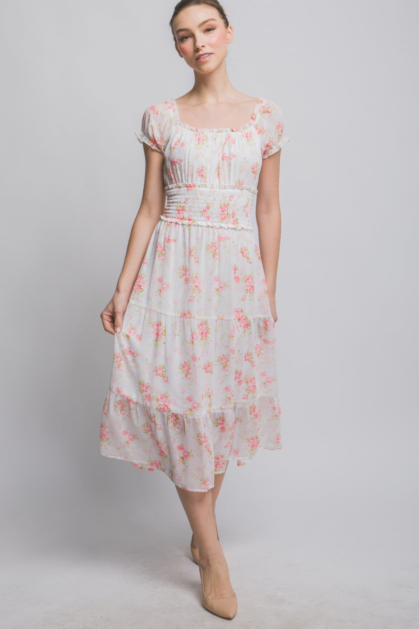 New Arrival – Short Sleeve Floral Maxi Dress – New Arrival Now Live