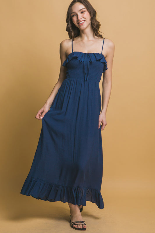 New Arrival – Smocked Ruffle Maxi Dress – New Arrival Now Live