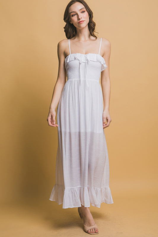 New Arrival – Smocked Ruffle Maxi Dress – New Arrival Now Live