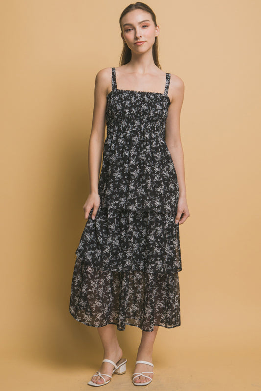 New Arrival – Tiered Midi Floral Dress – New Arrival Now Live