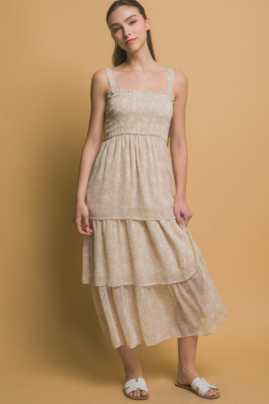New Arrival – Tiered Midi Floral Dress – New Arrival Now Live