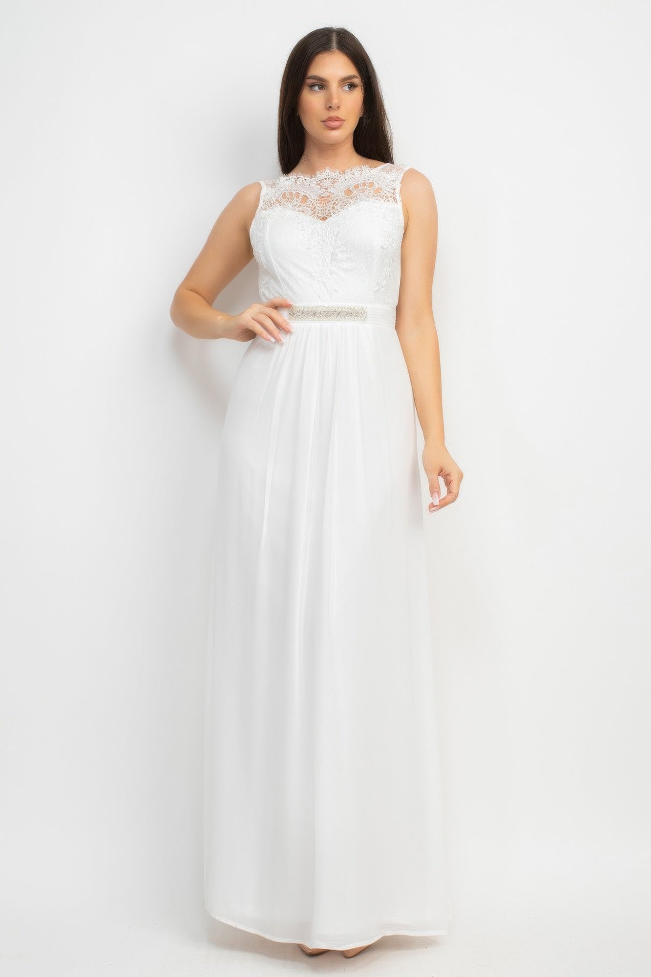 New Arrival – Jewel Waist-tie Lace Maxi Dress – New Arrival Now Live