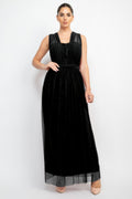 A-line Mesh Convertible Maxi Dress-Product Type | Naughty Smile Fashion