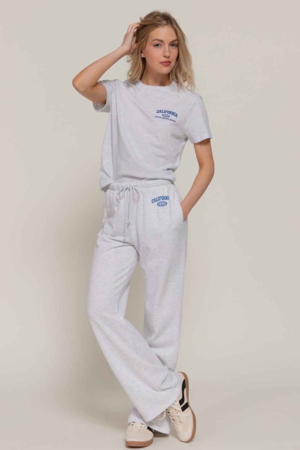 Waistband Print Detail Sweatpants-Product Type | Naughty Smile Fashion