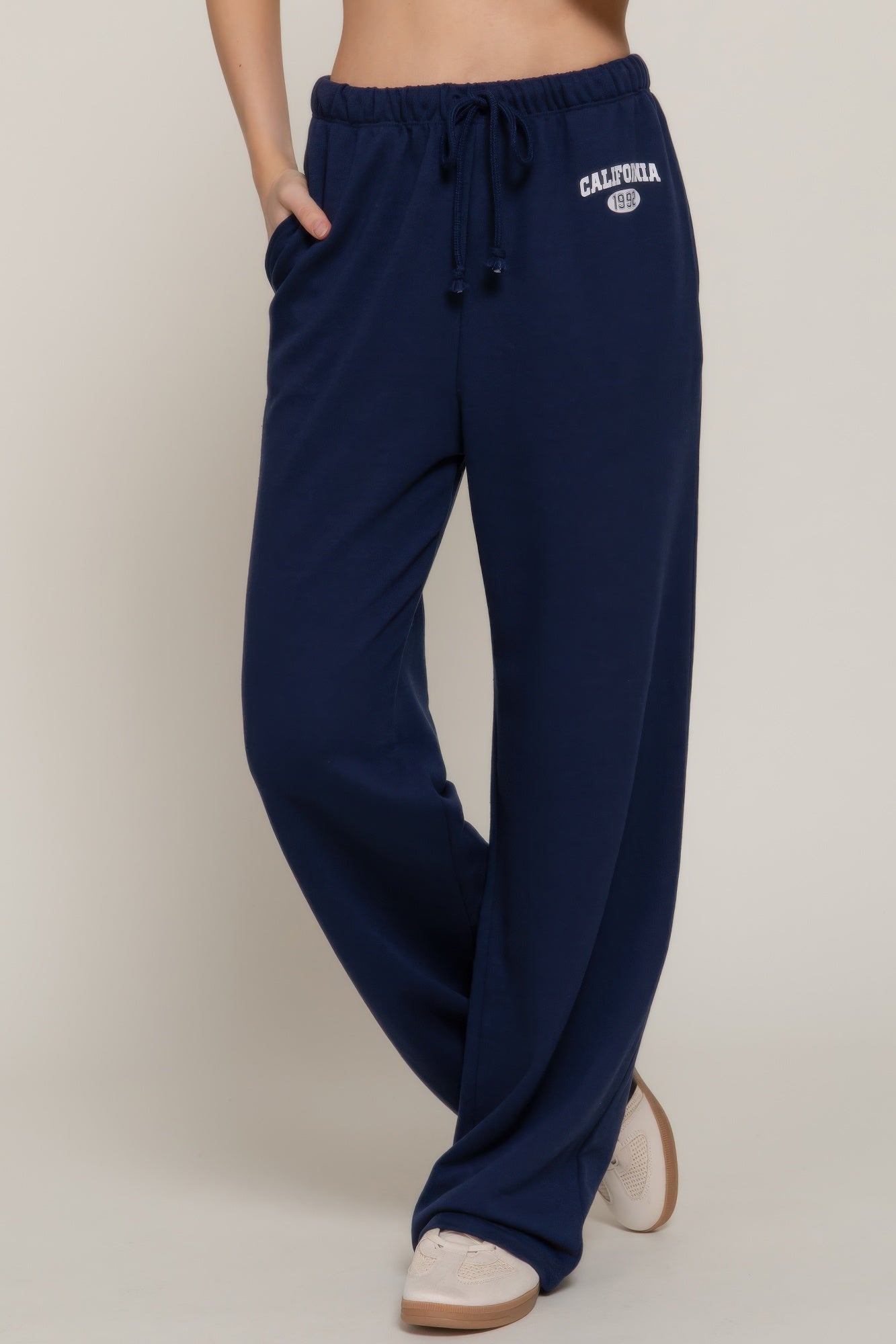 Waistband Print Detail Sweatpants-Product Type | Naughty Smile Fashion