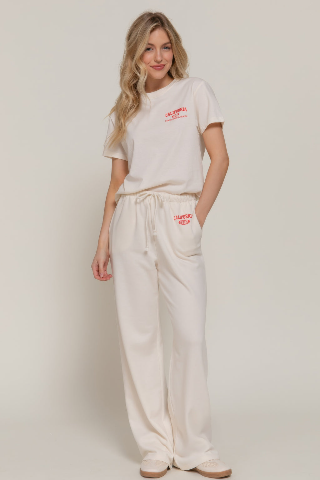 Waistband Print Detail Sweatpants-Product Type | Naughty Smile Fashion