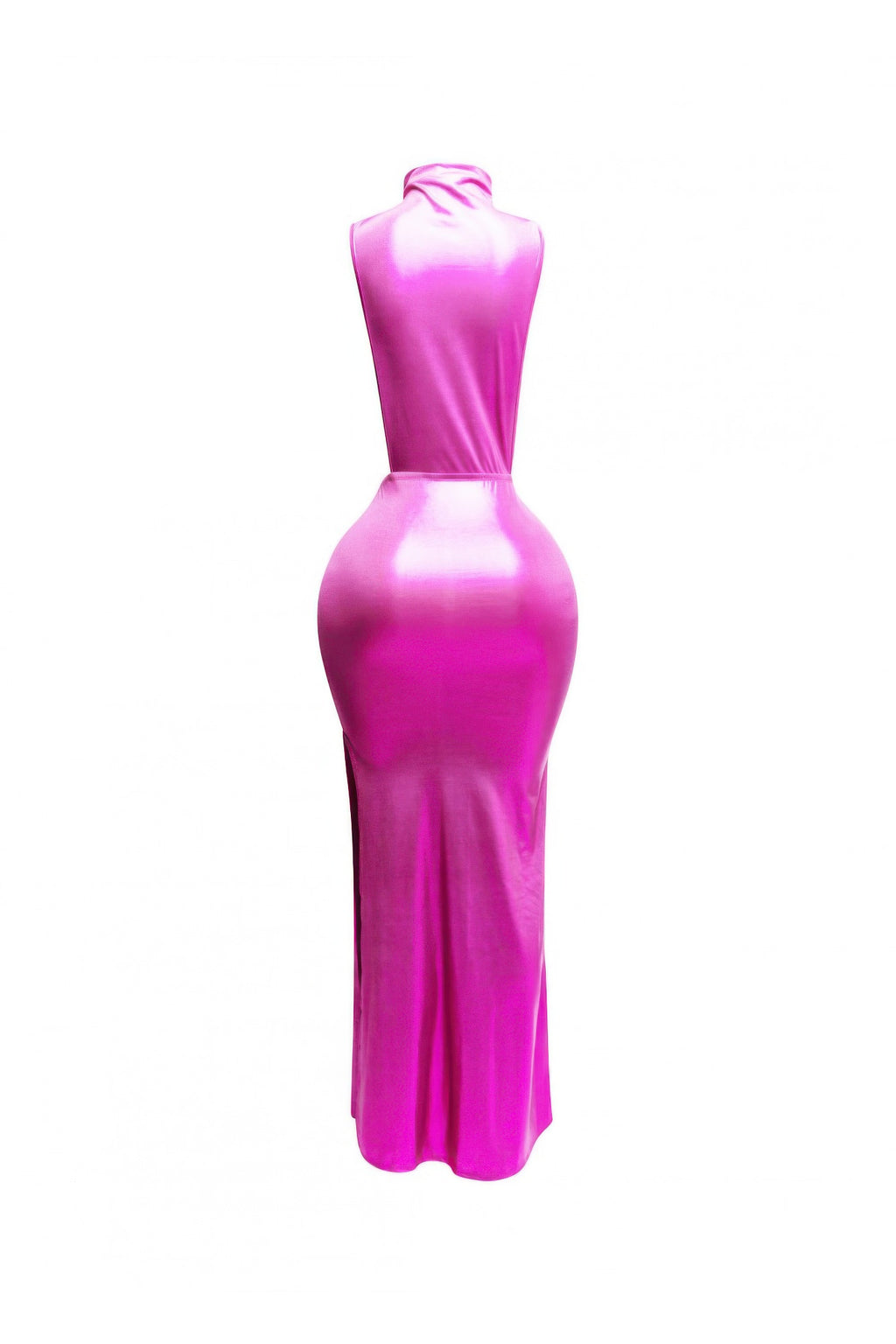 Mock Neck And Tied Waist Dress-Product Type | Naughty Smile Fashion