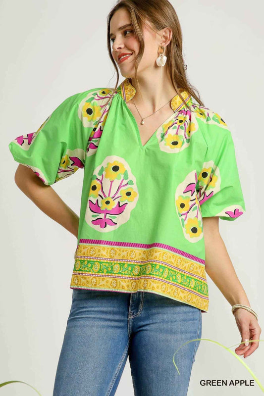 New Arrival – Boho-chic Floral Print Blouse – New Arrival Now Live