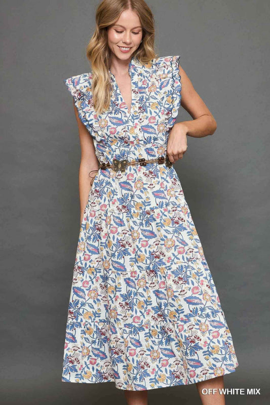 New Arrival – Floral Garden Print Tiered Maxi Dress – New Arrival Now Live