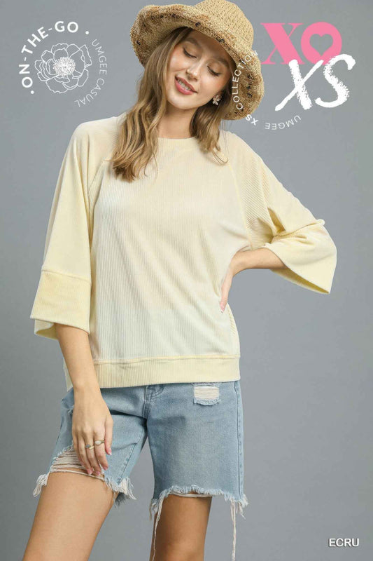 New Arrival – Ribbed Knit Oversized Top – New Arrival Now Live
