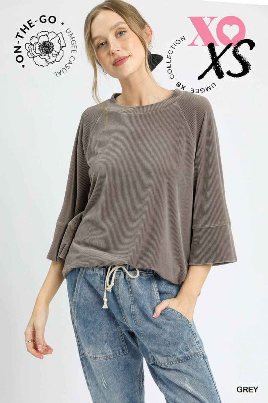 New Arrival – Ribbed Knit Oversized Top – New Arrival Now Live