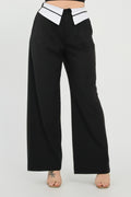 Front Button Fold-over Inside Zipper Pants-Product Type | Naughty Smile Fashion
