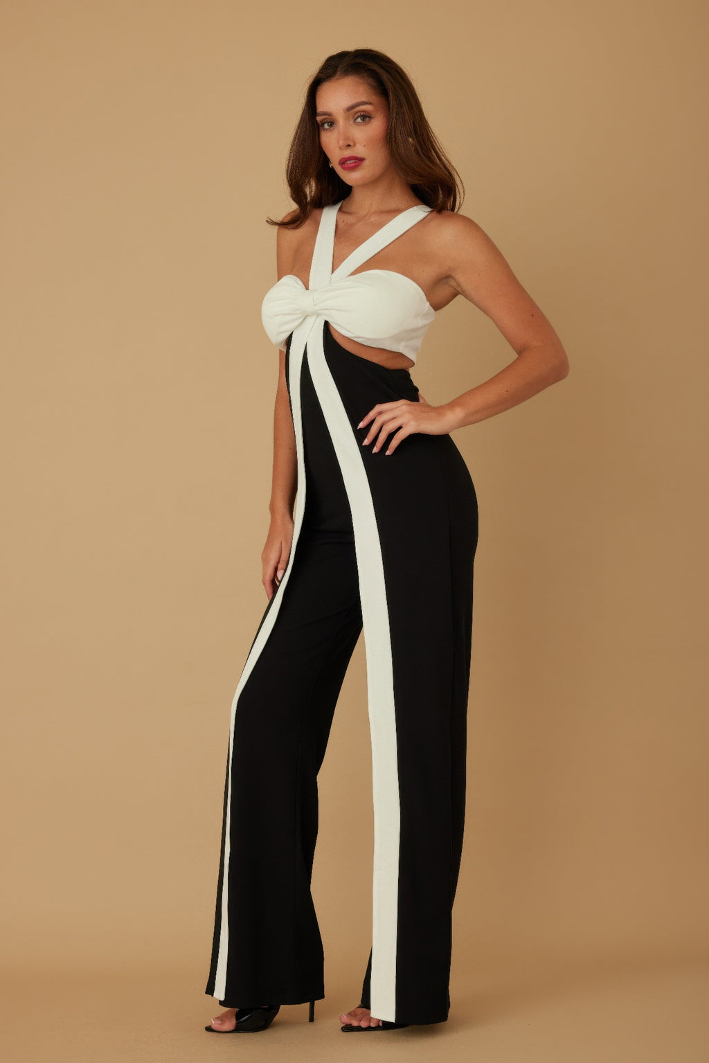 X Ribbon Open Jumpsuit-Product Type | Naughty Smile Fashion