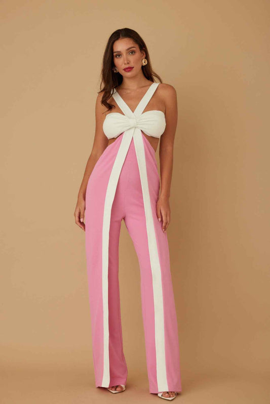 New Arrival – X Ribbon Open Jumpsuit – New Arrival Now Live