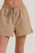 Anorak Side Slit Workout Shorts-Product Type | Naughty Smile Fashion