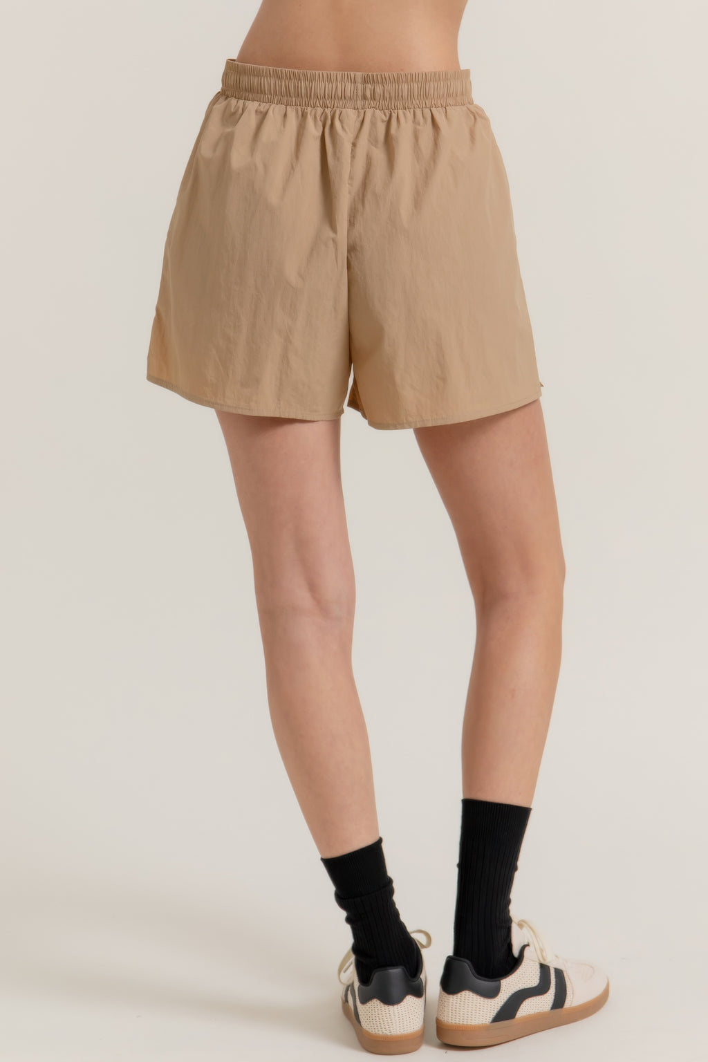 Anorak Side Slit Workout Shorts-Product Type | Naughty Smile Fashion