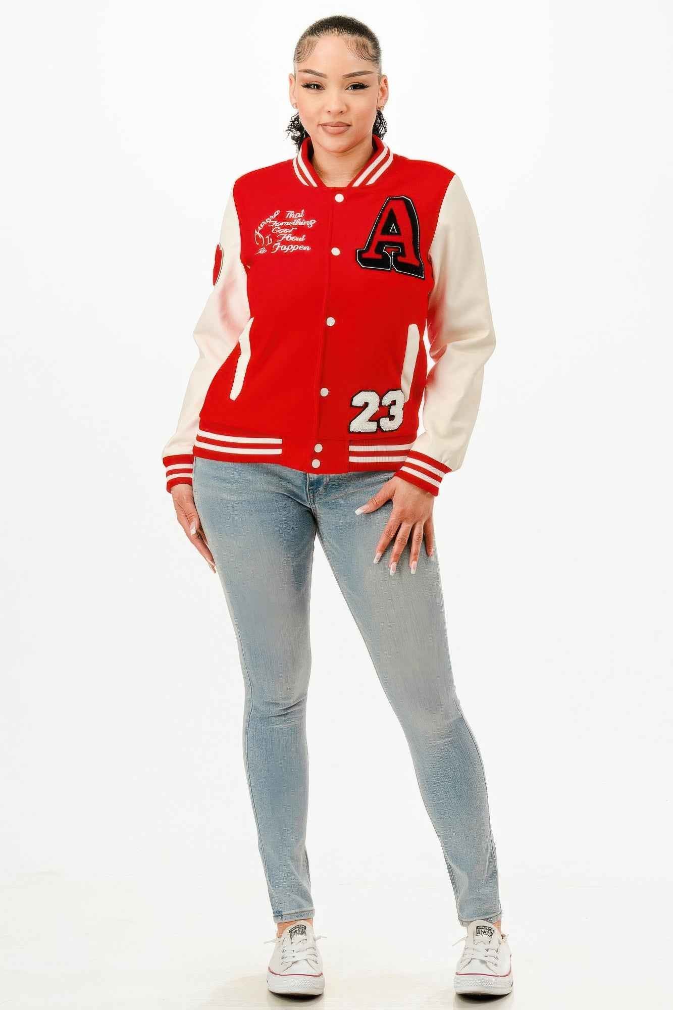 Patch Varsity Bomber Jacket