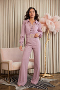 Crochet Detailed Woven Top Fashon Jumpsuit-Product Type | Naughty Smile Fashion