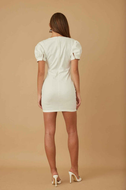 Cute Button Up Short Dress