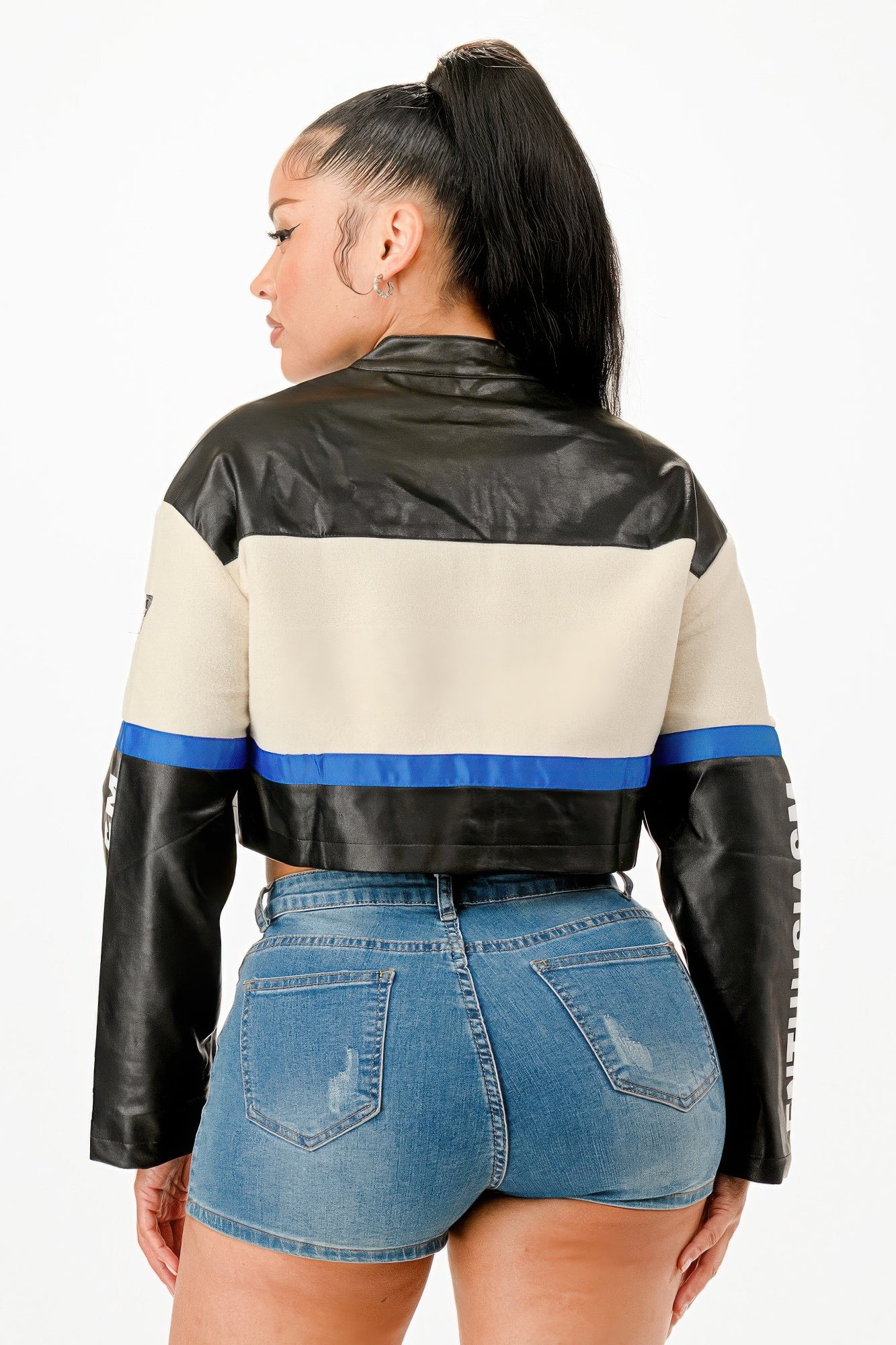 Colorblock Crop Jacket-Product Type | Naughty Smile Fashion