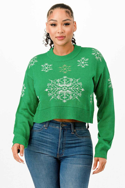 Cropped Christmas Sweater