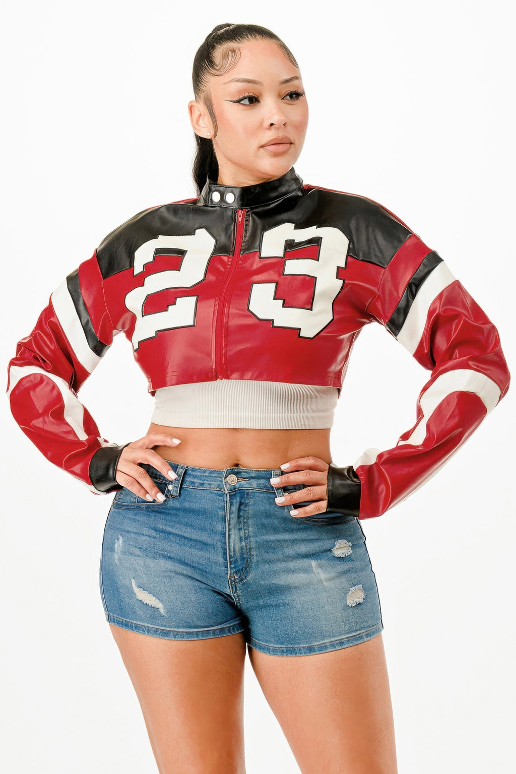 Cropped Moto Jacket-Product Type | Naughty Smile Fashion