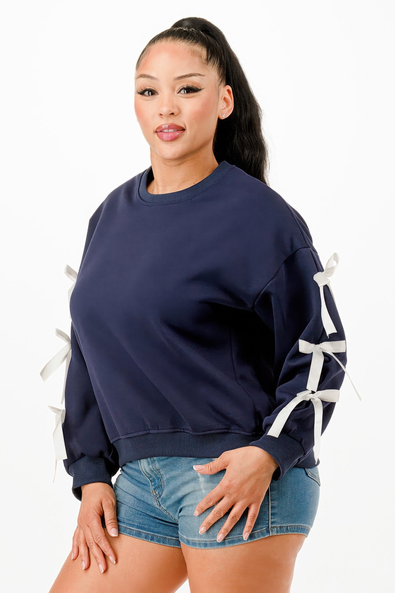 Casual Sweatshirts With Bow-Product Type | Naughty Smile Fashion