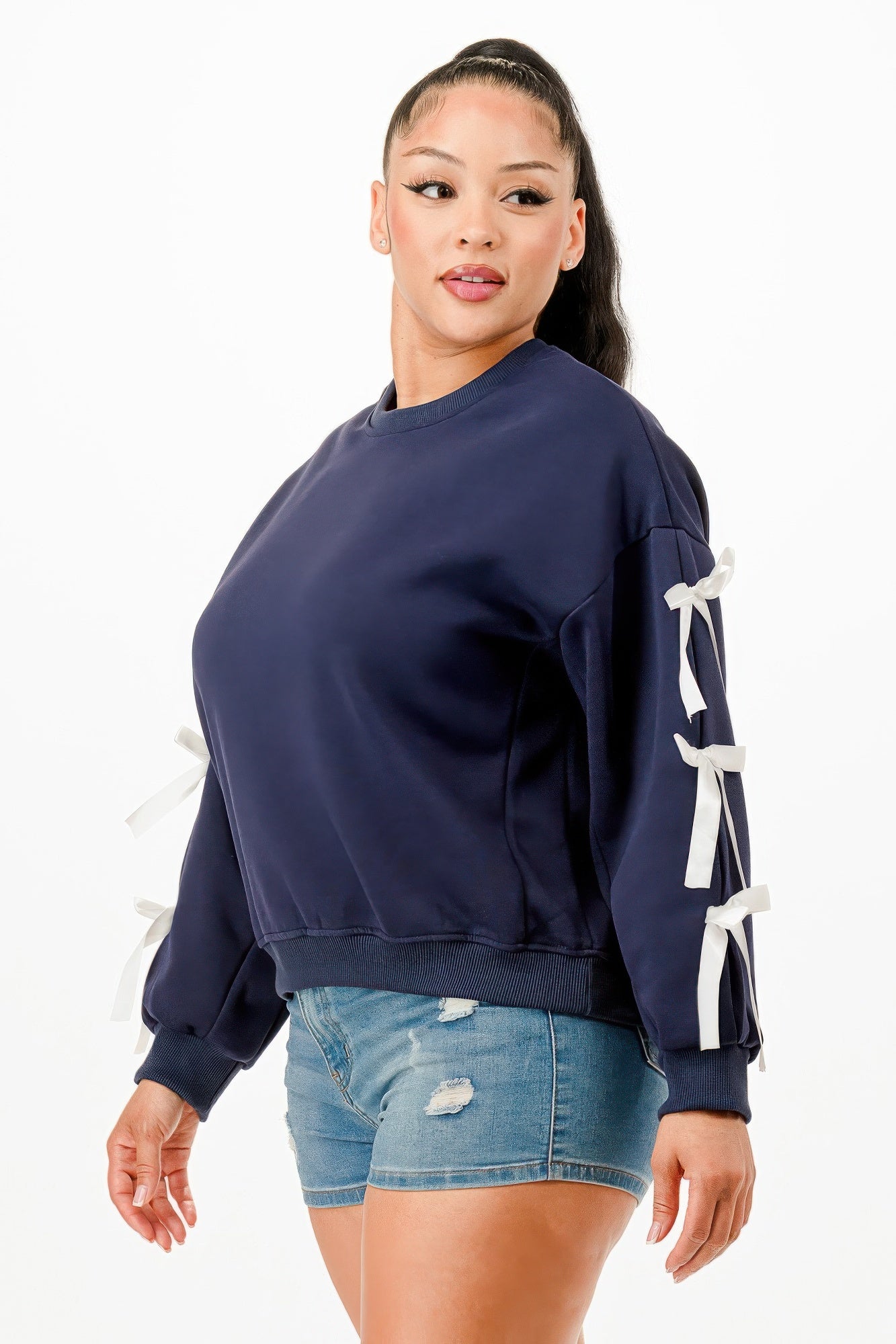 Casual Sweatshirts With Bow-Product Type | Naughty Smile Fashion