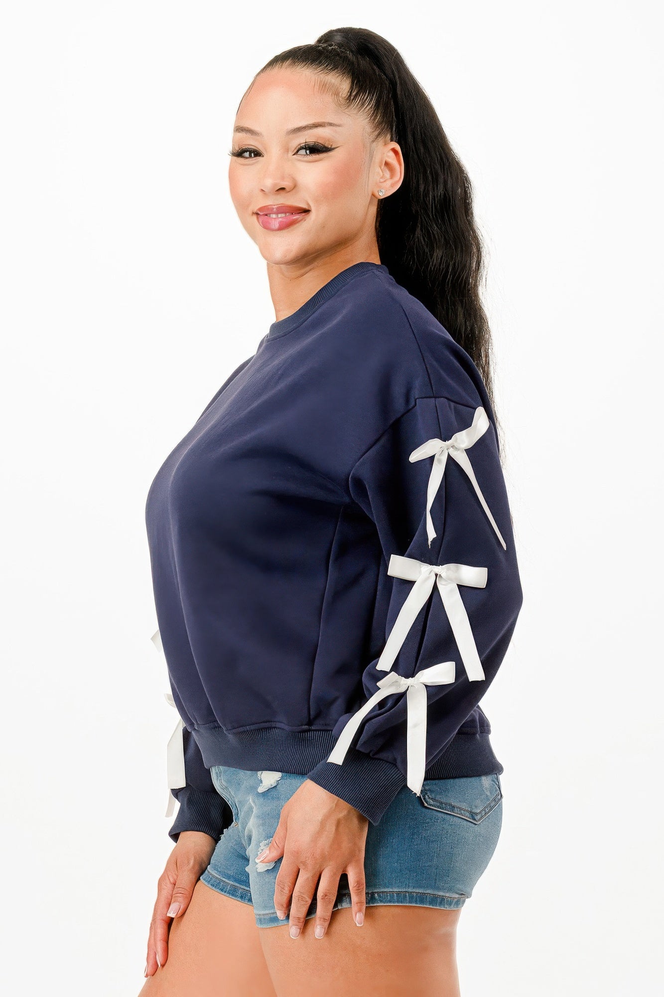 Casual Sweatshirts With Bow-Product Type | Naughty Smile Fashion