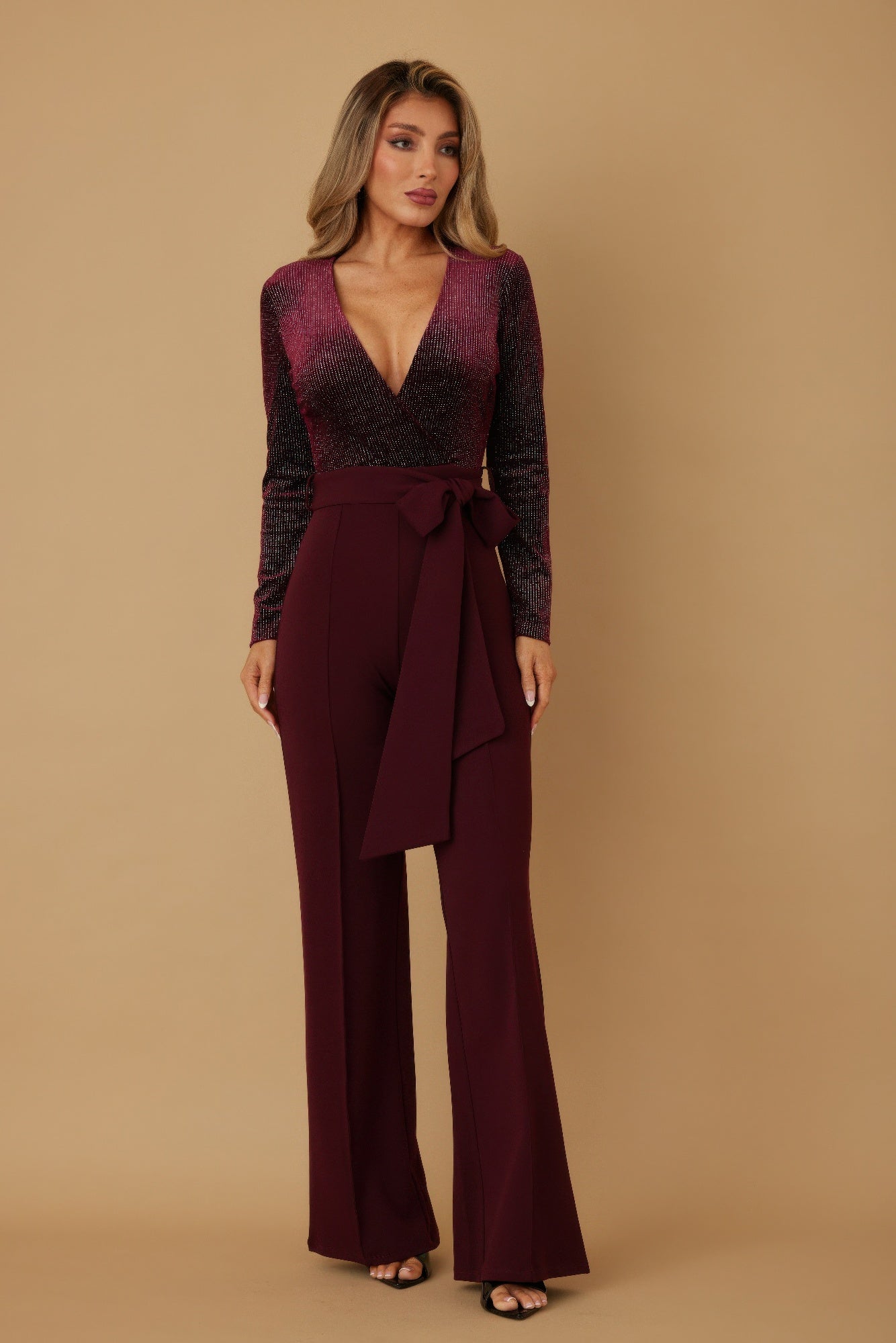 Velvet Top Fashion Jumpsuit-Product Type | Naughty Smile Fashion