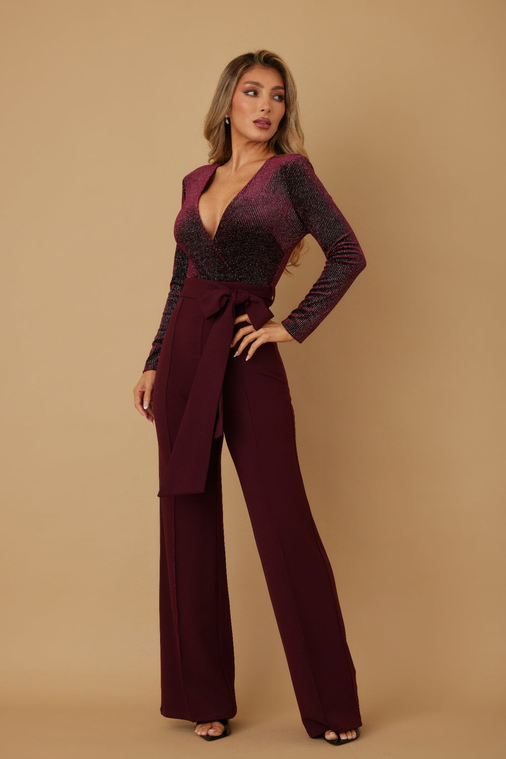 Velvet Top Fashion Jumpsuit-Product Type | Naughty Smile Fashion