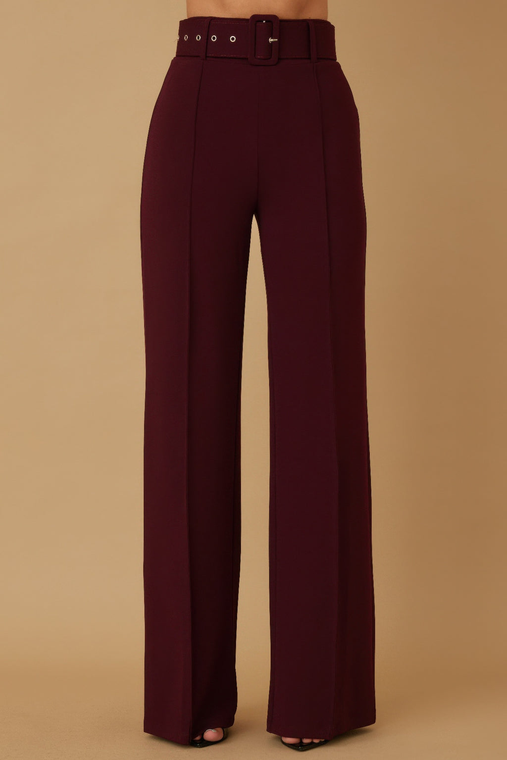 High Waist Pants With Buckle Belt-Product Type | Naughty Smile Fashion