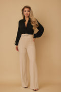 High Waist Pants With Buckle Belt-Product Type | Naughty Smile Fashion
