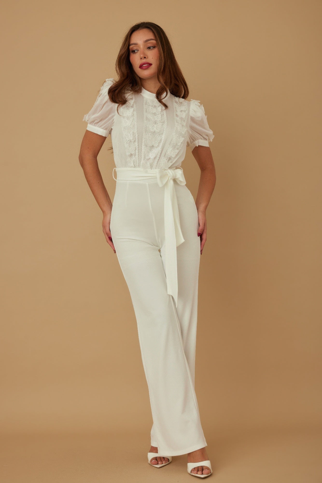 Multi Butterfly Sheer Pattern Jumpsuit-Product Type | Naughty Smile Fashion