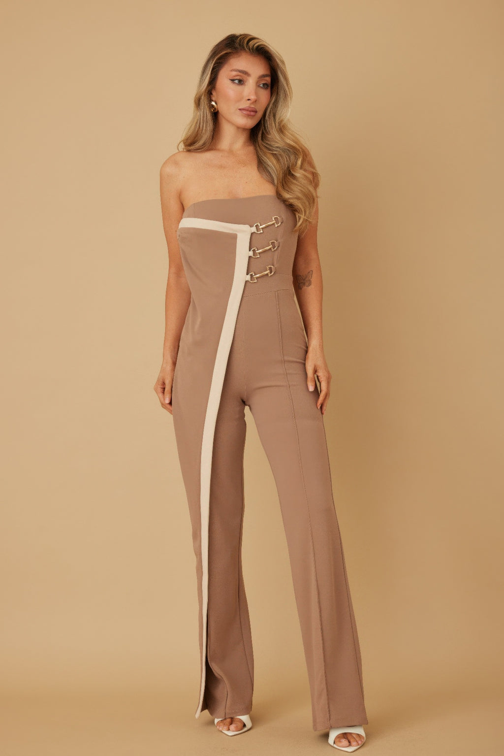 Flap Strapless Chain Jumpsuit-Product Type | Naughty Smile Fashion
