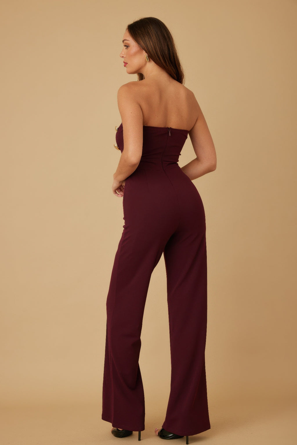 Multi Flat Mirror Stone Jumpsuit-Product Type | Naughty Smile Fashion