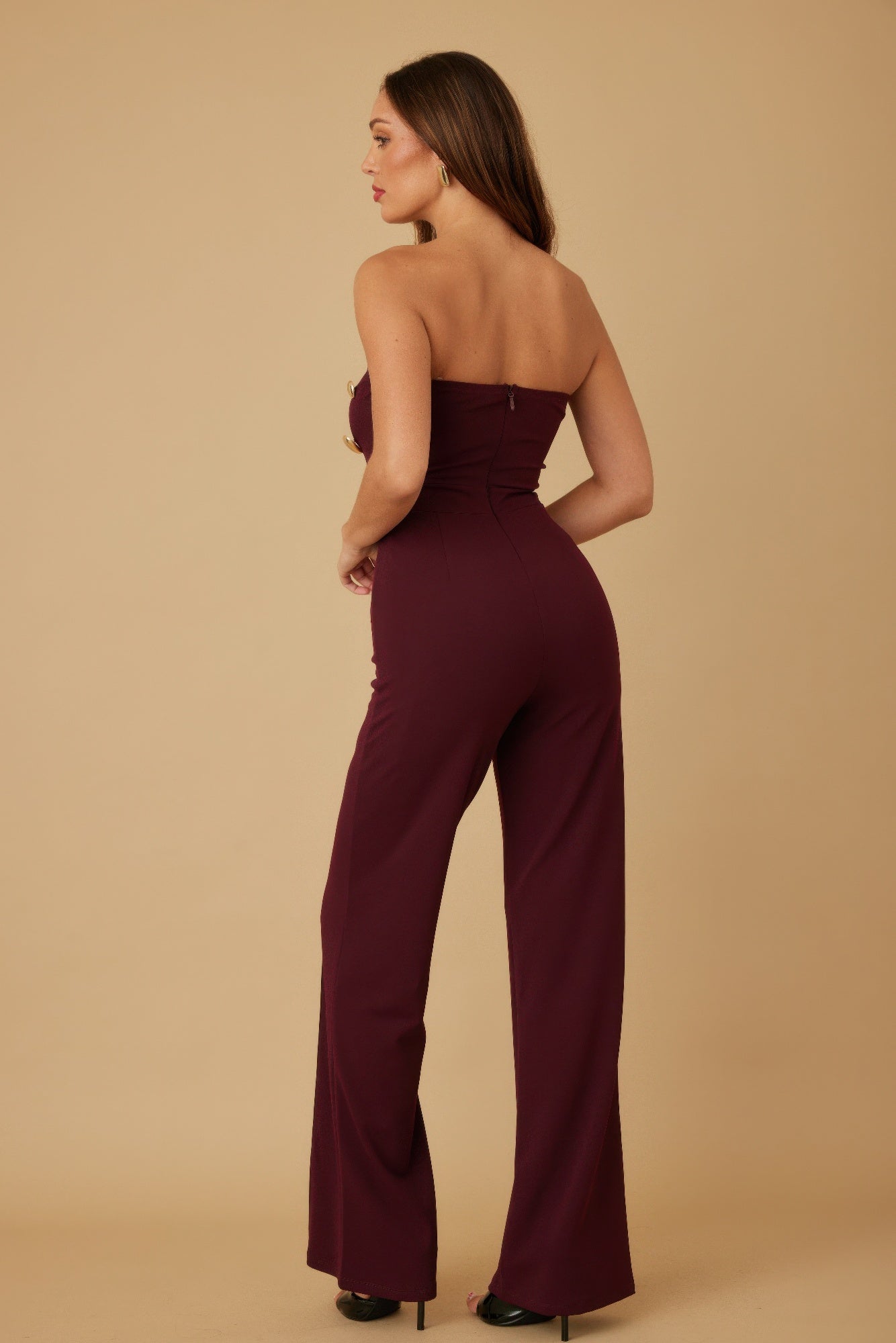 Multi Flat Mirror Stone Jumpsuit-Product Type | Naughty Smile Fashion