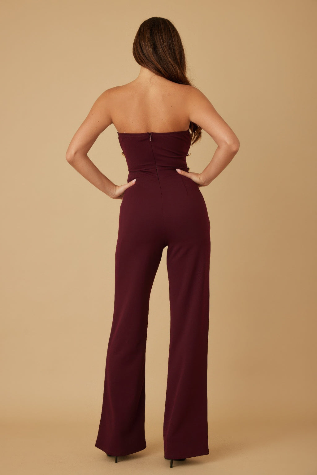 Multi Flat Mirror Stone Jumpsuit-Product Type | Naughty Smile Fashion