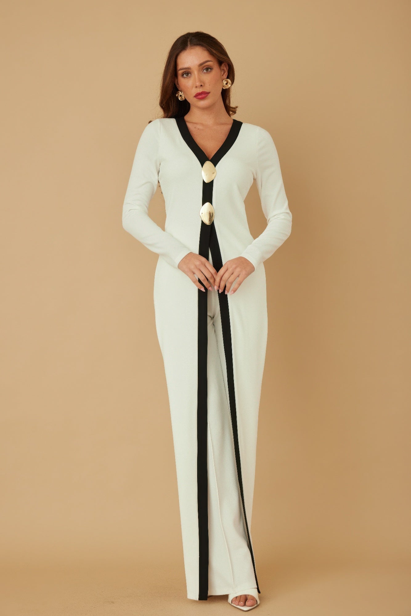Mirror Stone Long Layer Jumpsuit-Product Type | Naughty Smile Fashion