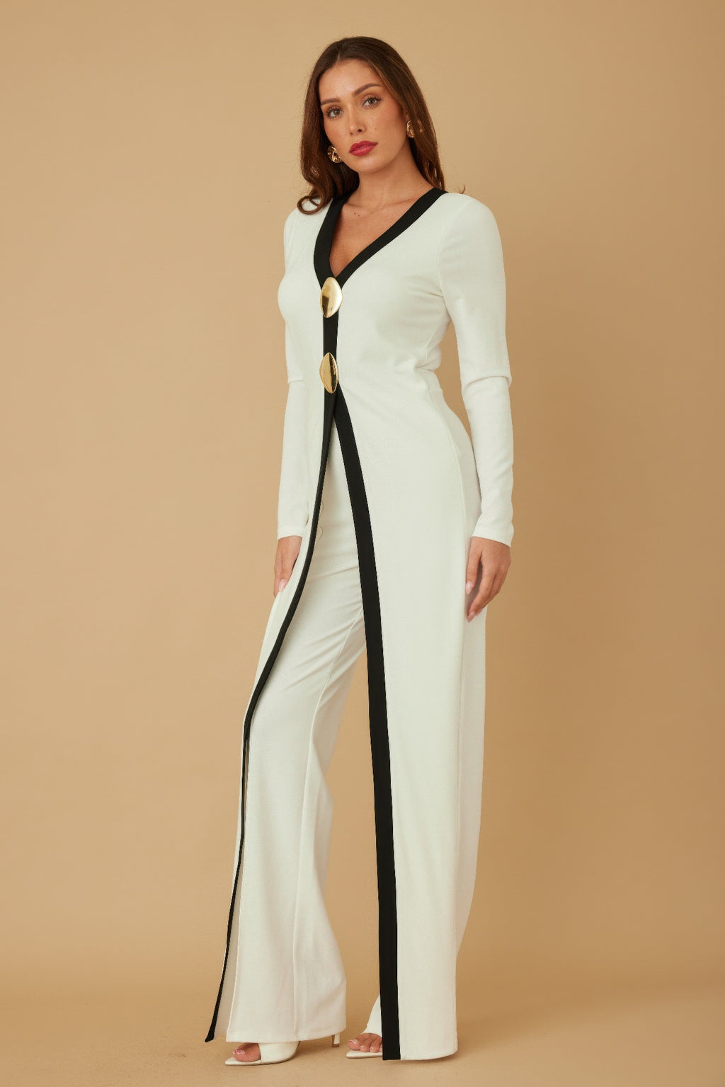 Mirror Stone Long Layer Jumpsuit-Product Type | Naughty Smile Fashion