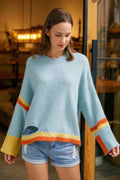 Color Block Sweater With Cut Out-Product Type | Naughty Smile Fashion