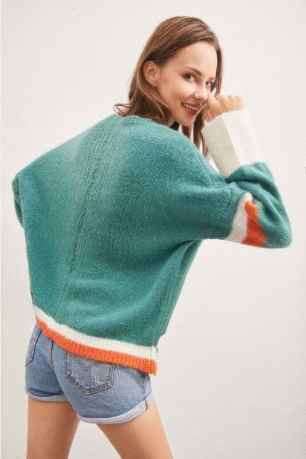 Color Block Sweater With Cut Out-Product Type | Naughty Smile Fashion