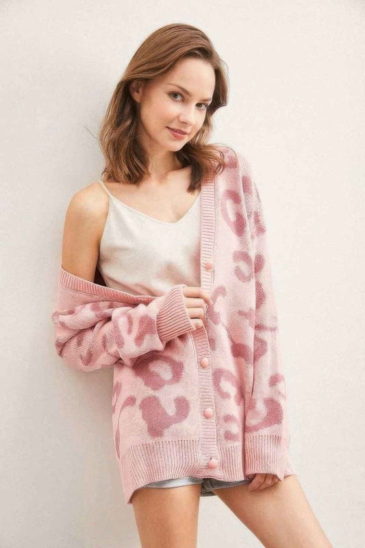Leopard Button Down Cardigan